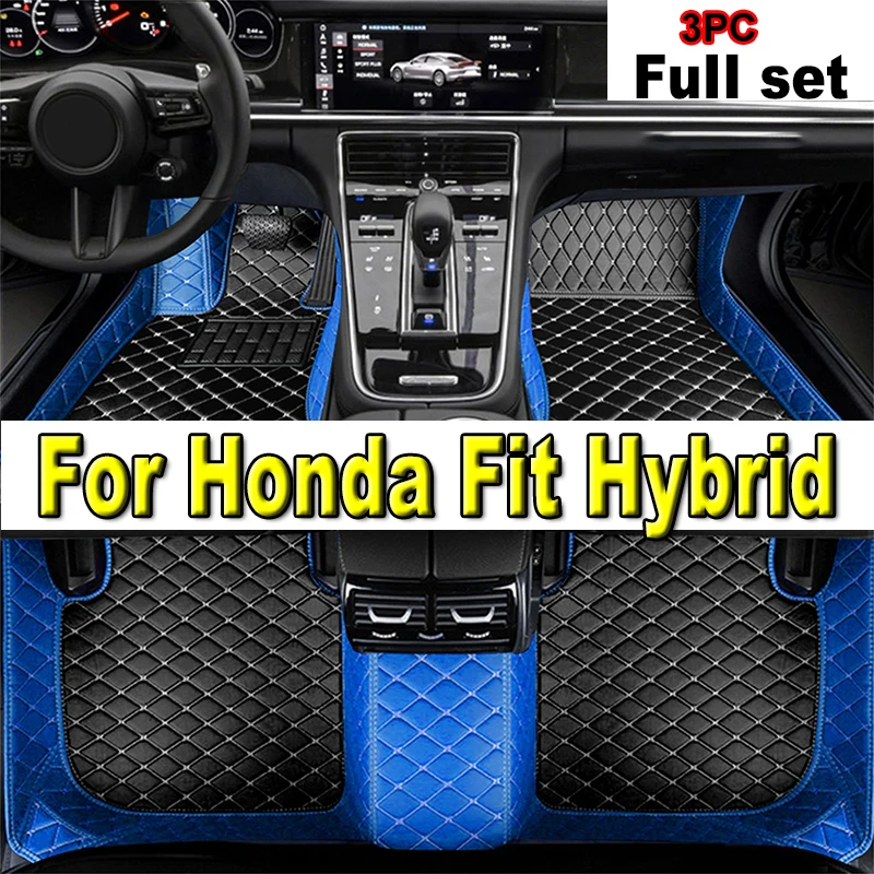 

Автомобильные коврики для Honda Fit Jazz Hybrid GP5 GP6 2014 ~ 2020, водонепроницаемые защитные напольные коврики, автомобильные аксессуары