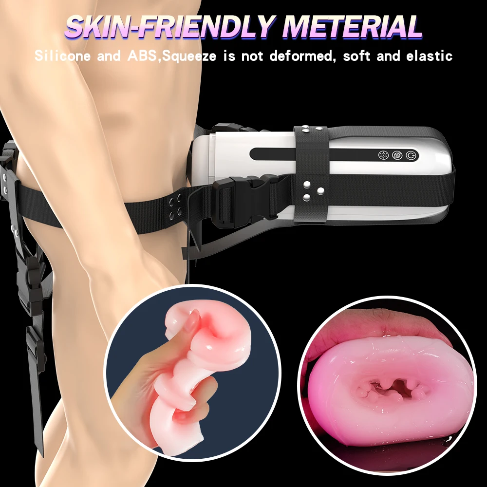 Electric Wearable Telescopic Masturbator Cup For Men Vibration_voghion.com