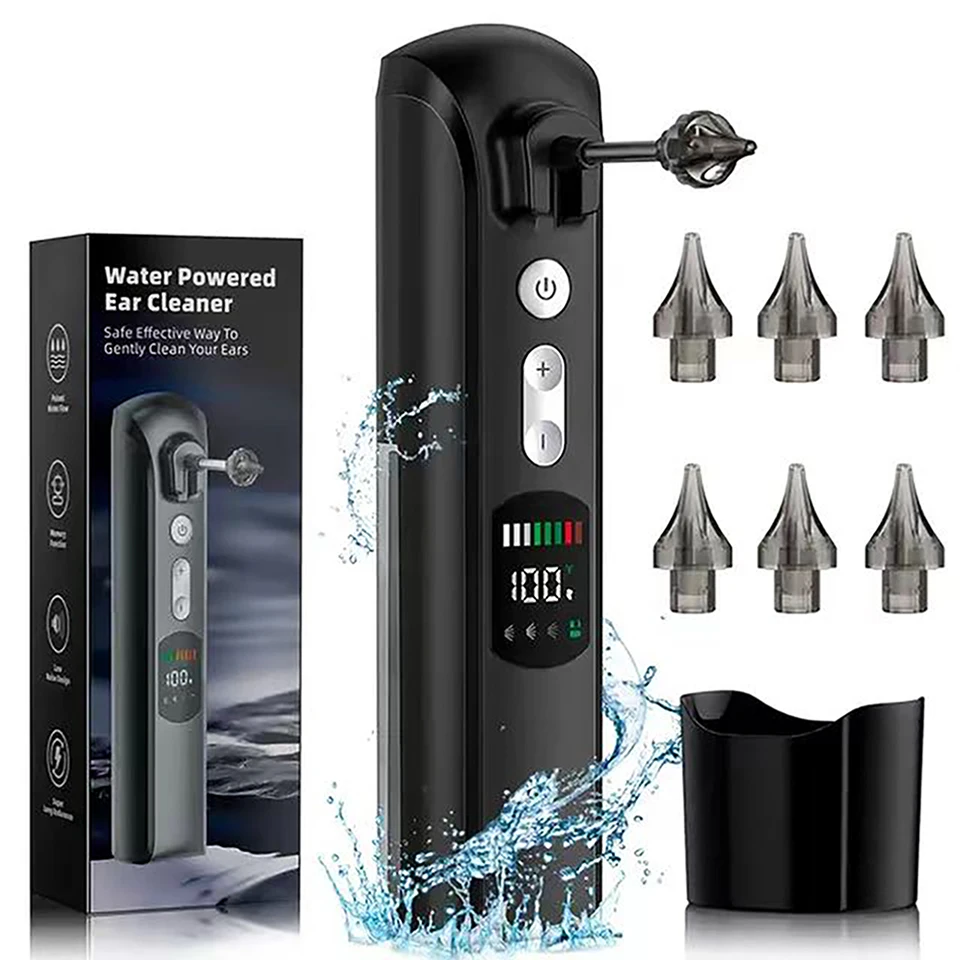 Ear And Ear Wax Cleaner For Humans, Includes 10 Saline Packs, Syringe With Tri-St | ChicGrl main image 1
