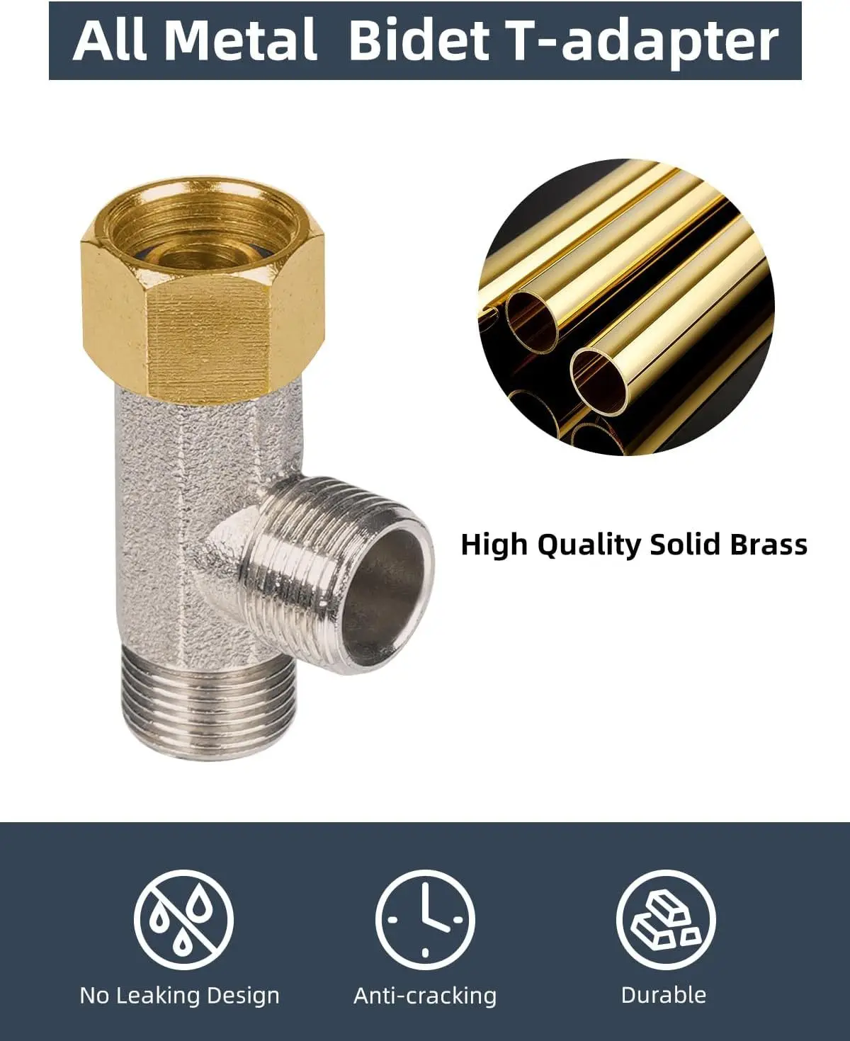 Side view of valve adapter connector