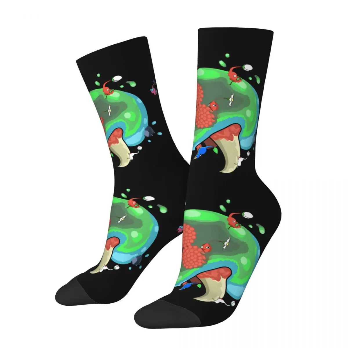 

Hip Hop Retro SR388 VS Crazy Men's compression Socks Unisex Pikmin Game Harajuku Seamless Printed Happy Crew Sock Boys Gift