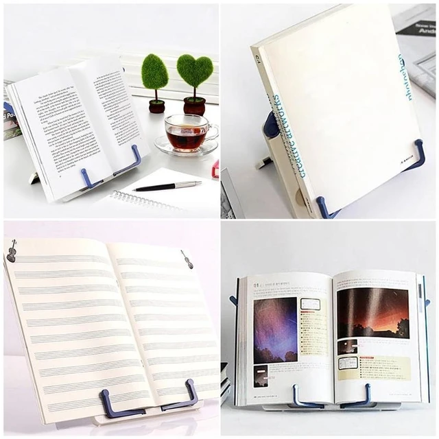 Soporte Portátil Para Libros De Lectura, Soporte Ajustable Para Libros De  Recetas, Teléfono Móvil, Para Libros De Cocina, Soporte Para Tableta -  Sujetalibros - AliExpress