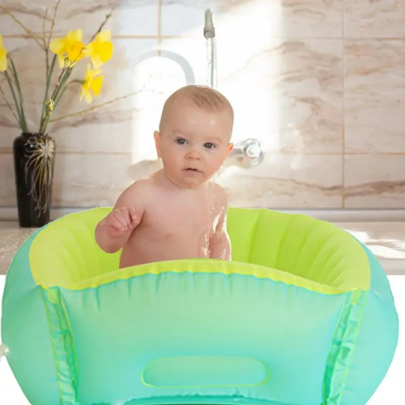 

Baby Bath Tub Inflatable Bathtub Portable Infant Toddler Bathing Tub Nonslip Travel Bathtub Kids Shower Basin For Toddlers Pool