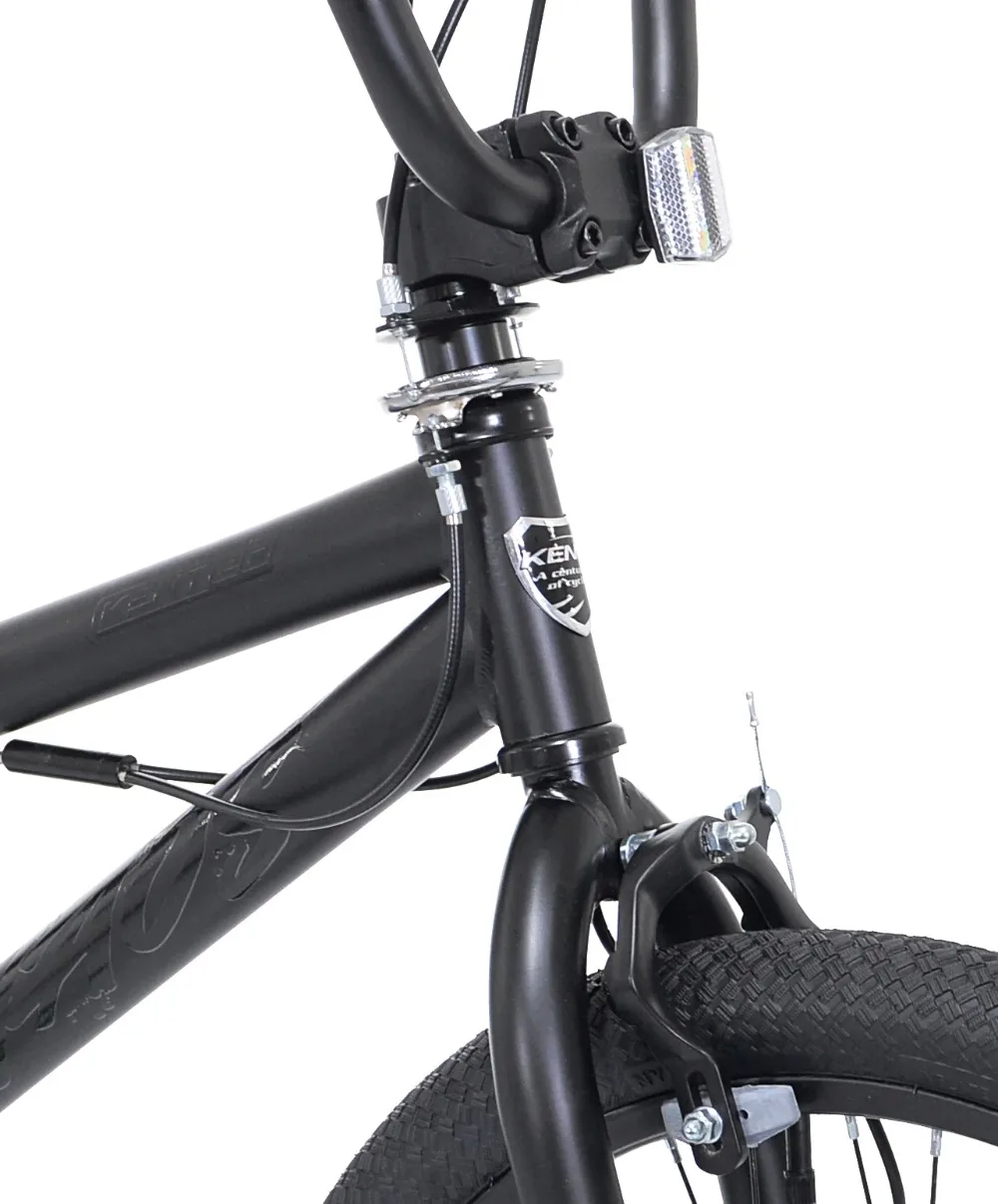 20in BMX Child Bicycle Hydro Dip Matte Black Steel Freestyle Bike