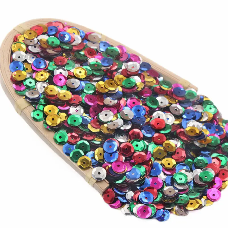 Sequins for Crafts Sequins Sequins Embroidery Accessories Sequins Sewing Accessories Sequins Accessories 1000-5000Pcs Round PVC Loose Paillettes Wedding Garment Sewing Handcraft Decoration DIY