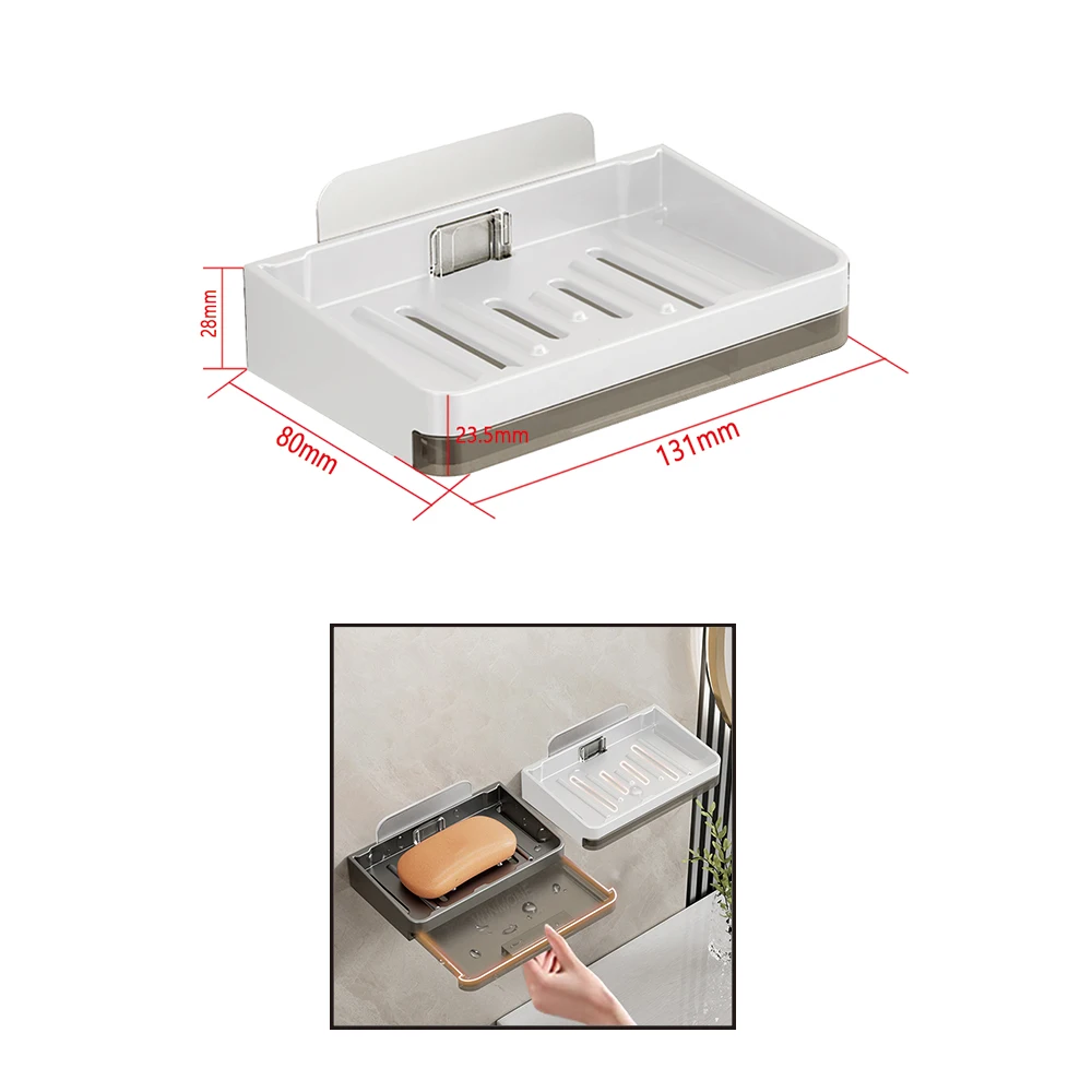 Luxury Bathroom Hardware Set Adhesive Bathroom Accessories Hanger Towel Rack Soap Dish Tissue Rack Coat Hook Household 4 Pcs Kit