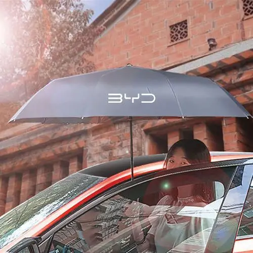 Fully Automatic UV 10 Bone Reverse Folding Umbrella For BYD ATTO 3 EV SEAL Dolphin EA1 Seagull Car Umbrella Parasol