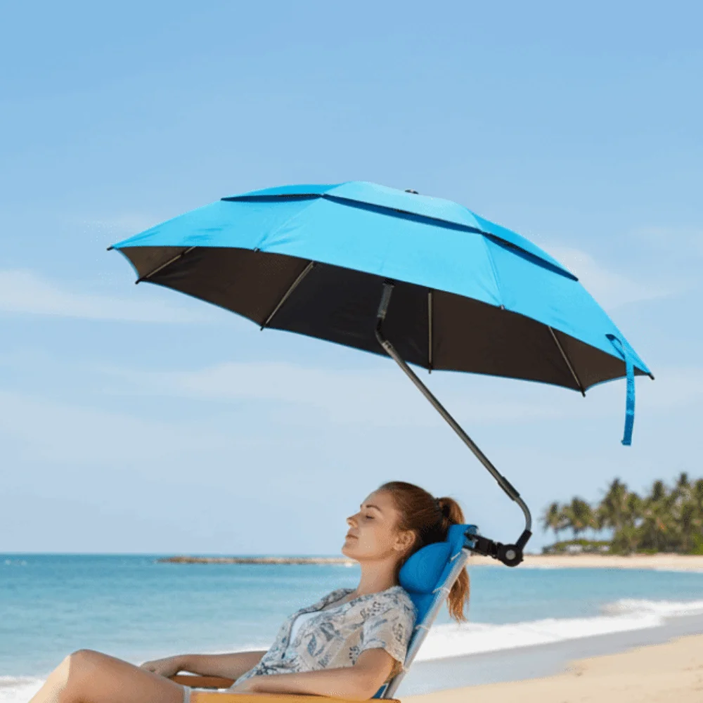 Ombrellone Regolabile con Protezione Solare e UV, Grande Dimensione - immagine 5