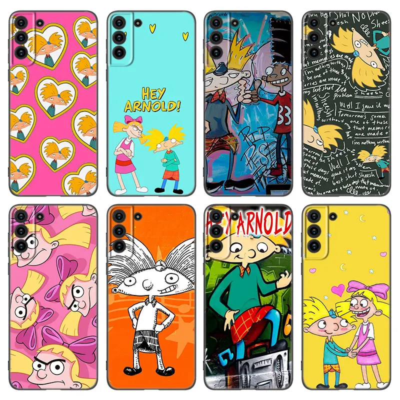 Hey Cassa Del Telefono Speciale Amazon Per Samsung Galaxy S22 S21 S20 Ultra Fe S10E S10 Lite S9 S8 Plus S7 Edge Soft Tpu Cover Nera