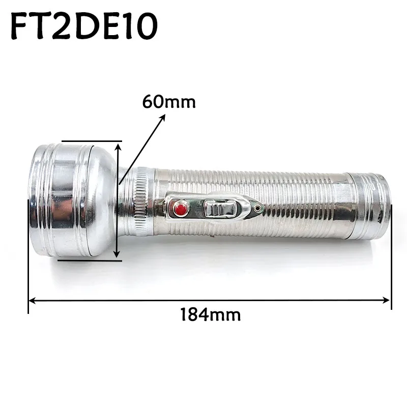 Old LED Flashlight E10 3V LED Hand Electric Torch Commemorative Ornament