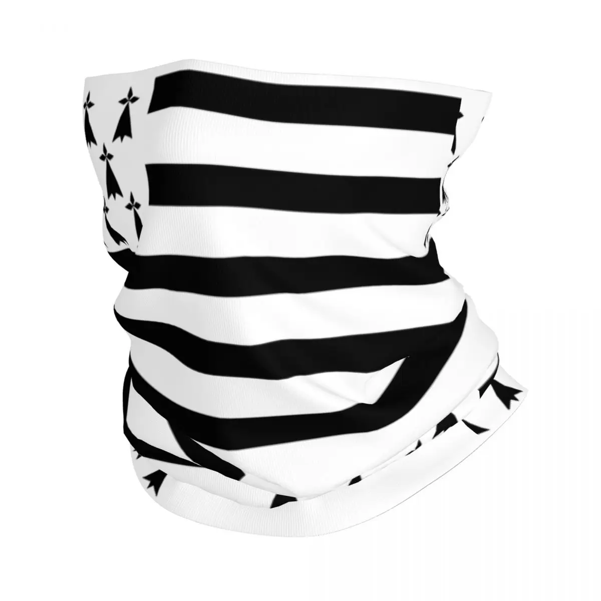 

Breton Brittany Flag Bandana Neck Gaiter Flag France Region Sign Identity Nation Mask Scarf Warm Face Mask Running Adult Winter