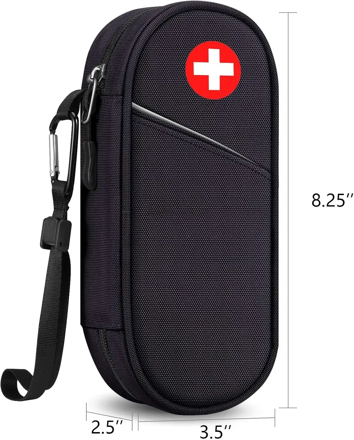 Bolsa organizadora de medicamentos de viaje para suministros médicos