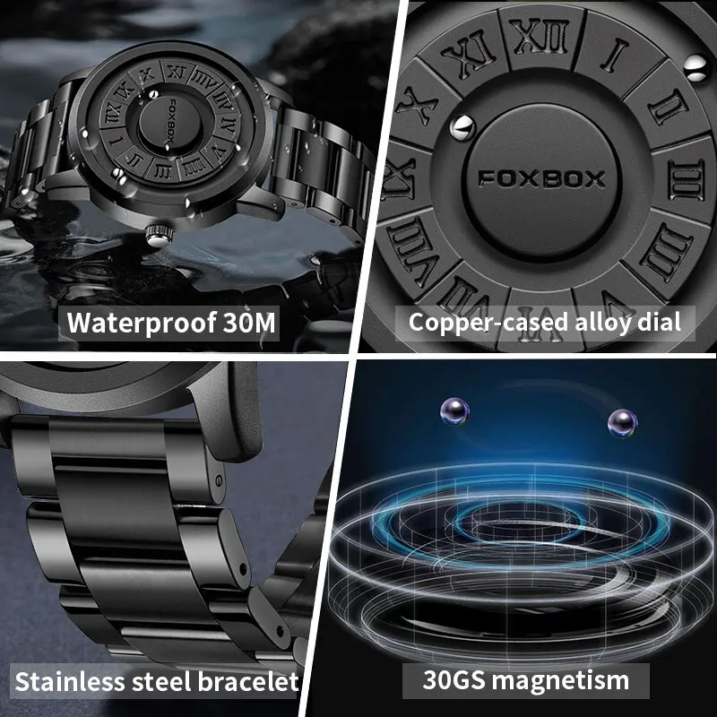 New Magnetic Watch – Glass-Free Ball Bearing Quartz Watch
