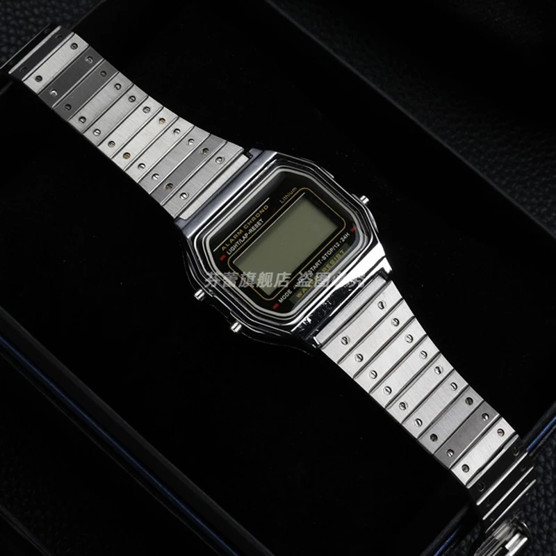 

Винтажный металлический ремешок для Casio A158/A159W-N1/A158WA/A168/A169 /B650 /AQ230/MRW200/_ стальной браслет для часов, браслет-цепочка 18 мм