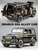 1:24 Benz BRABUS G65 refit Metal Diecast Toy Car Model High Simulation Toy Vehicle With Sound And Light Pull Back Car Gifts 4