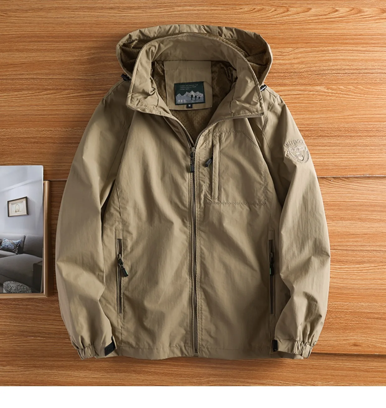 Chaquetas Hombre Chaqueta Ligera Cortavientos Para Hombre, Abrigo