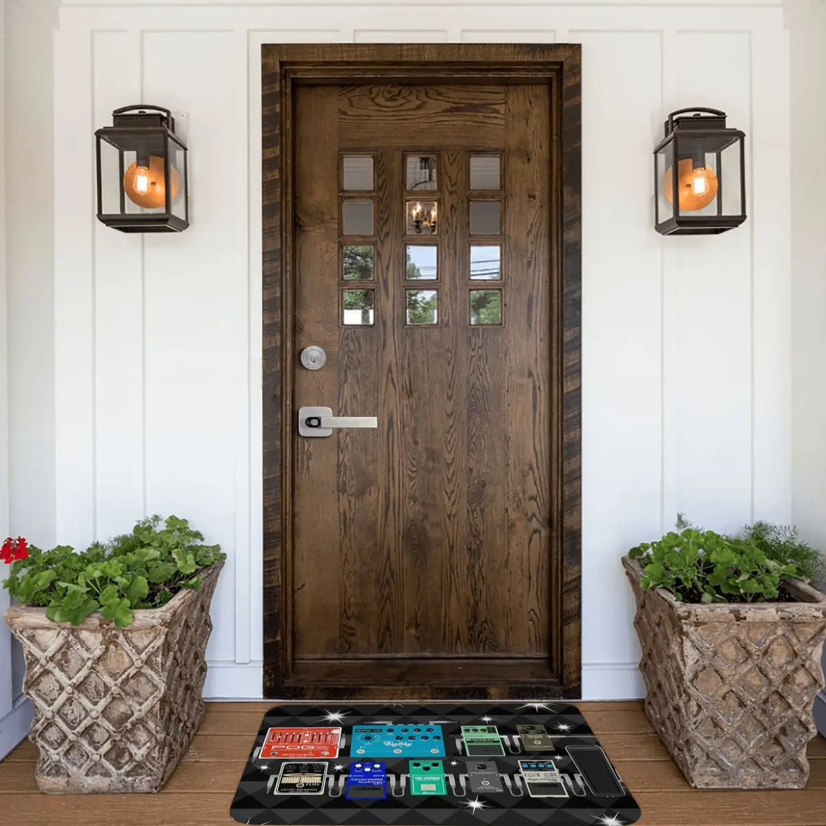 Pedal Board Of The Starz Guitar Anti-Slip Rug Doormat Living Room Mat Hallway Carpet Welcome Decorative 4