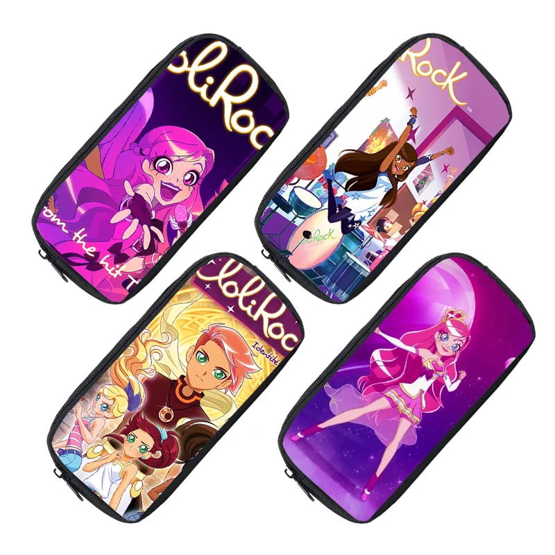 

3D чехол для карандашей с аниме Lolirock, школьные канцелярские принадлежности, Детская сумка для хранения, косметичка LoliRockstar, косметический чехол для женщин, коробка для макияжа