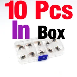 10 - Pack Gold Tungsten Bead Head Trout Grayling Fishing Flies Wet Fly (10Pcs In Box)