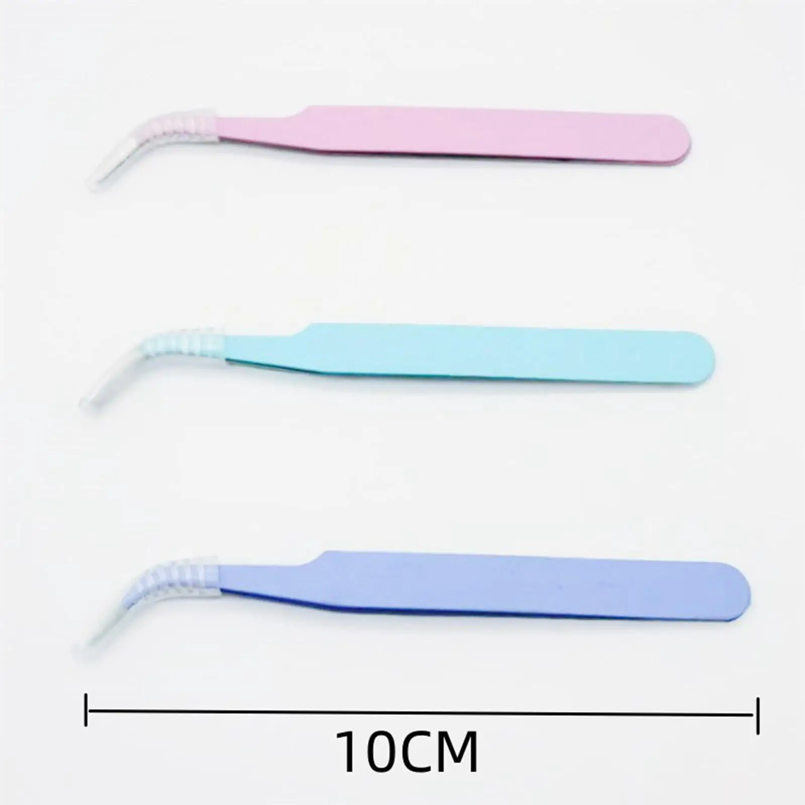 3x Eyelash Extension Tweezers Precision Tweezers for Eyebrow DIY Soldering 6