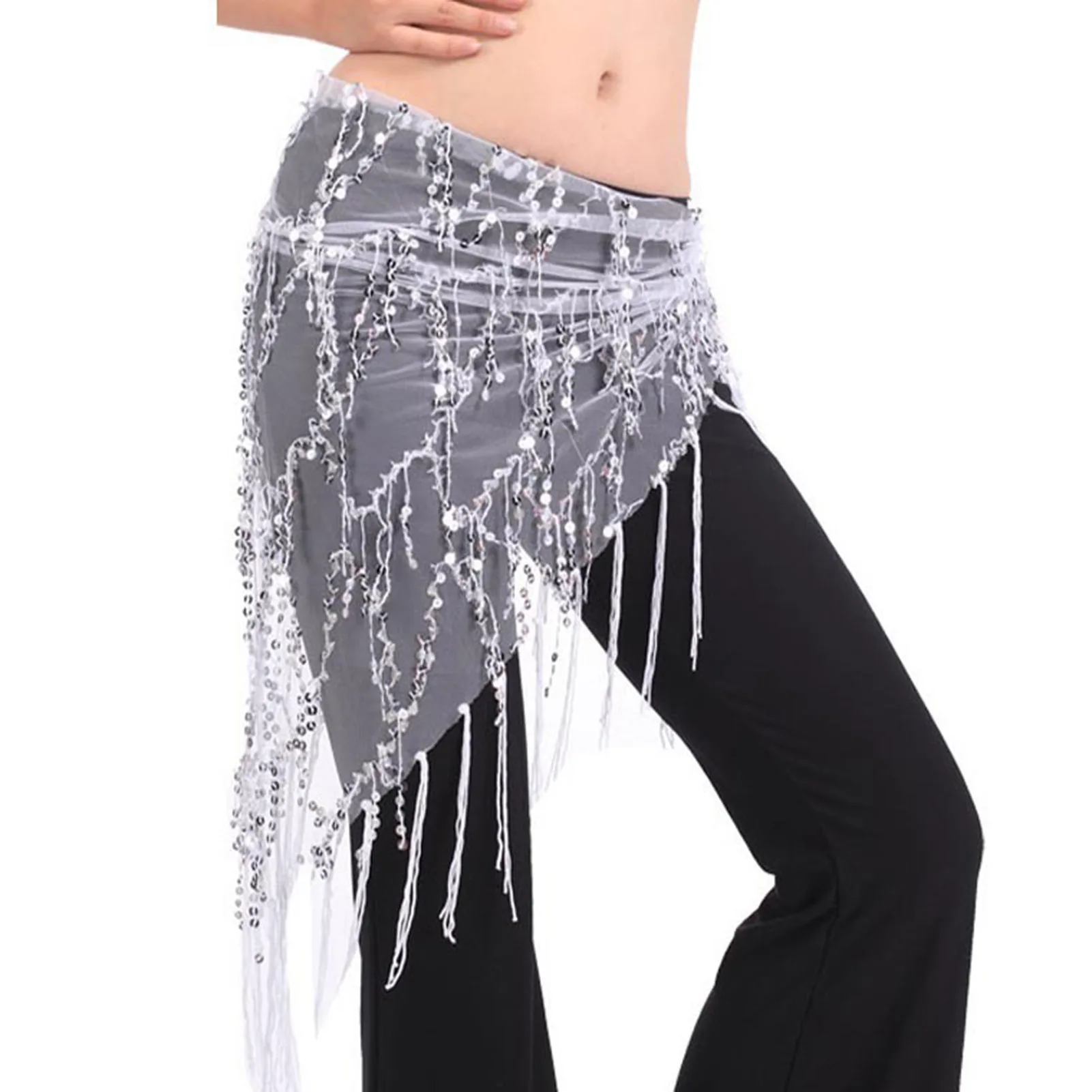 

Women's Hip Scarf Bling Sequins Sweet Skirt Wrap Performance for Women and Girl