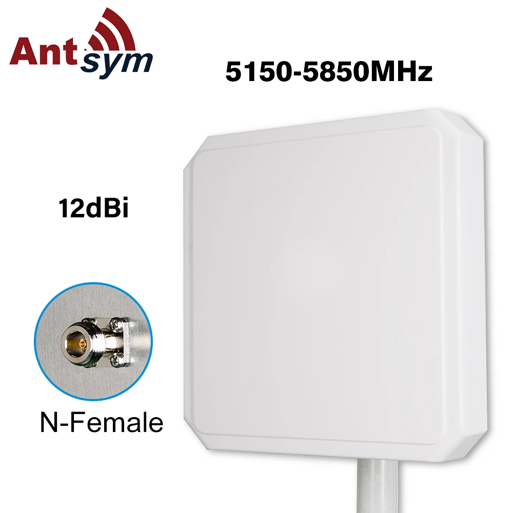 

Antsym 5150-5850MHz 12dBi 5G Wifi Antenna Outdoor Directional Panel Antenna for Router Wireless Network