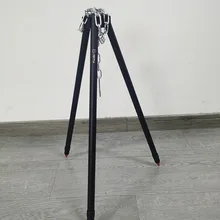 

Outdoor Camping Bracket Aluminum Alloy Hanging Pot Bracket Three-Speed Adjustable Lightweight Tripod Hanger Camping Supplies