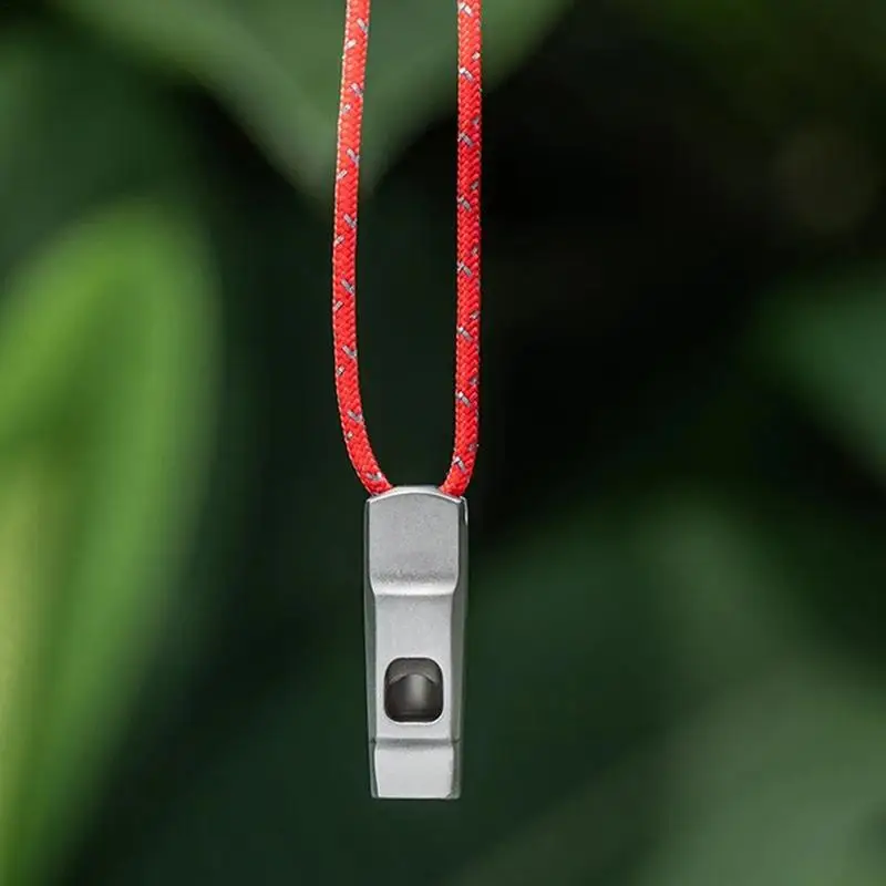 Titanium Whistle Sports Training Treble Outdoor Emergency Survival Whistle Loud voice Long Transmission Distance With Lanyard