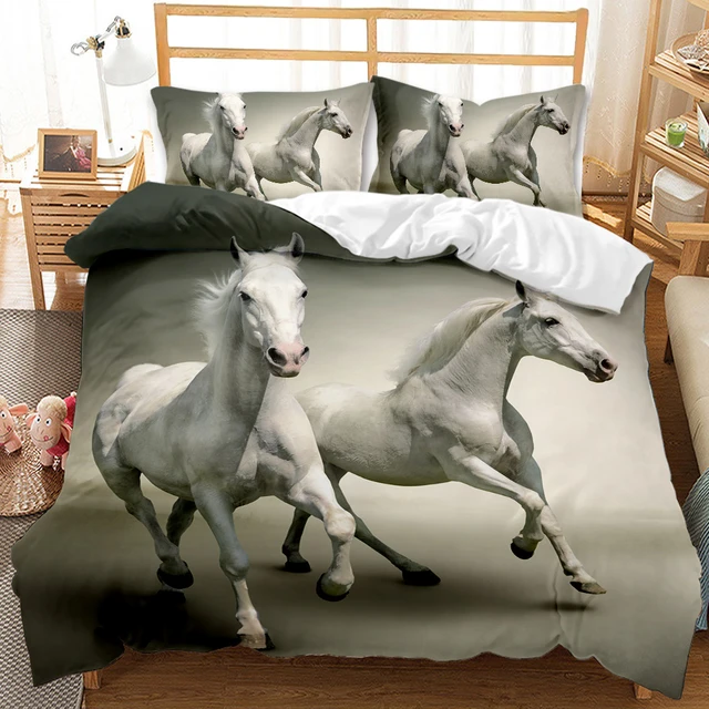 Cavalo Conjunto Capa De Edredão Um Grupo De Cavalos Marrons Correndo Jogo  Cama 3d Animal Cavalo Selvagem Rainha Rei Tamanho Poliéster Colcha Capa -  Conjunto De Roupa De Cama - AliExpress