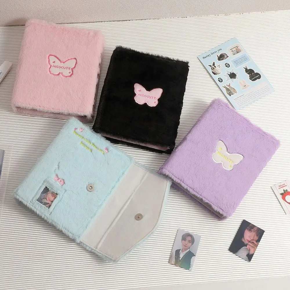 3 Inch Photo A5 Kpop Idol Photocard Binder Loose-leaf Book Jacket Idol Photo Album Plush 6-hole Card Holder Fans Supplies