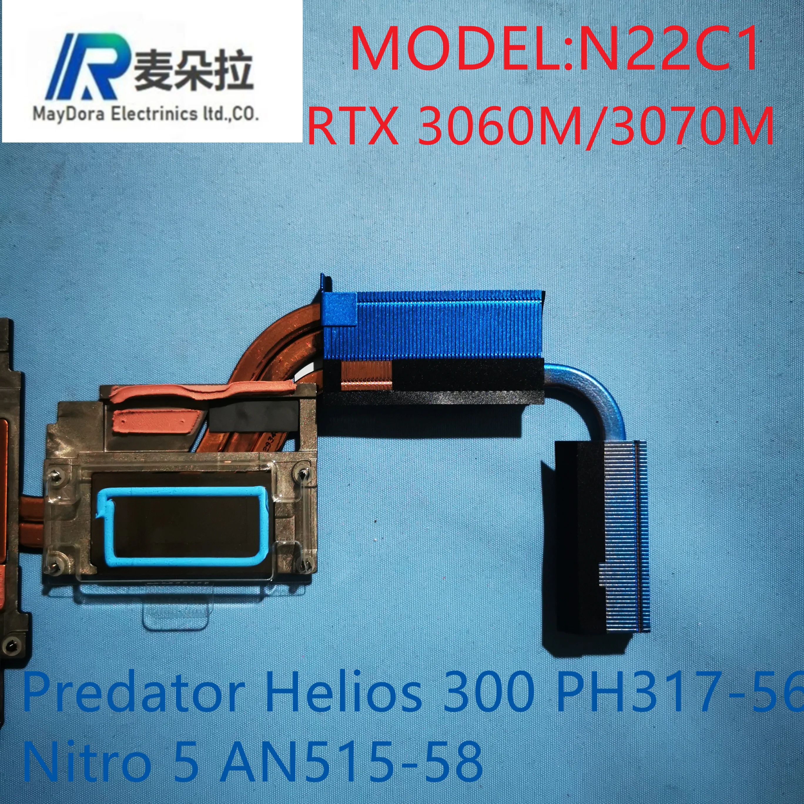 Dissipador de Refrigeração Térmica do Portátil Apto para Acer Predator Helios300 Ph31555 Nitro5 An515-58 An51546 Série N22c1 Nh.qfmaa Nx.abraa - Imagem 3