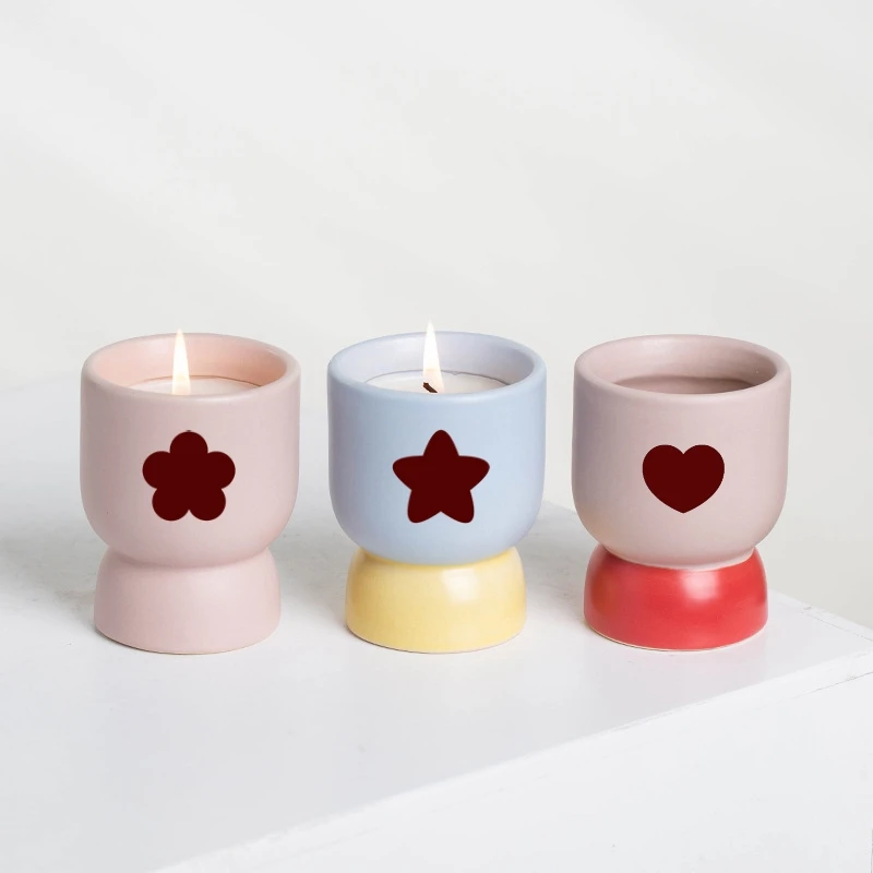 Diameter 30mm 25mm 18mm Self-Adhesive Cylinder Glass Bottles Sticker for Matches Light up Candle Accessories