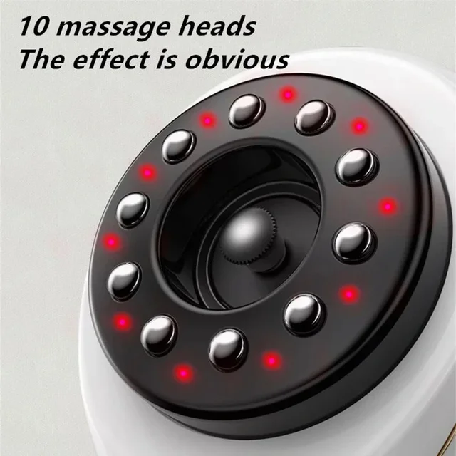 Home Electric Guasha Scraping Massage Cupping Body Massager Vacuum Cans Suction Cup Heating Fat Burner Anti-cellulite Massager 3