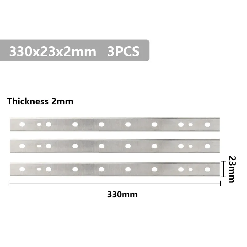 XCAN 목공 대패 블레이드, DW734 전기 대패 나이프 블레이드, 3 개, 320,330mm