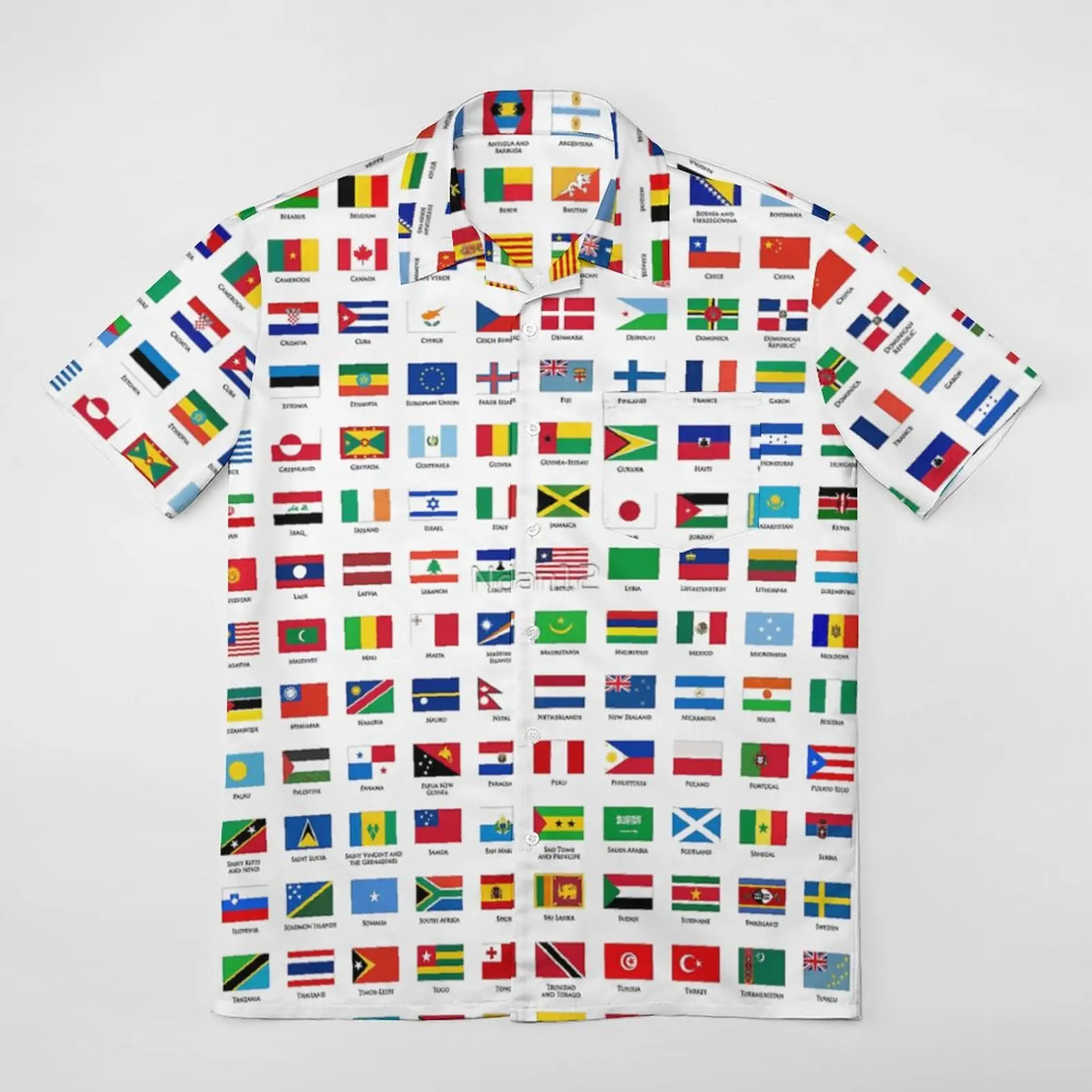 

Graphic Cool World Flags A Short Sleeved Shirt Tshirt Coordinates Leisure Vintage Eur Size