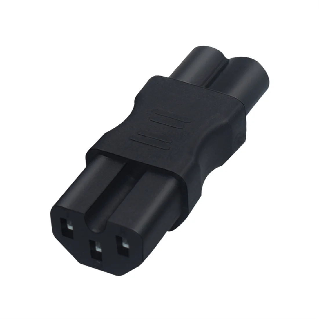 1PCS JORINDO IEC320 C6 TO C15 C15 to C6 plug socket converter Clover shaped to C15 with recessed conversion plug
