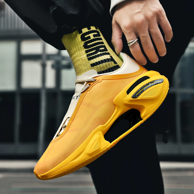 أحذية كرة السلة للرجال، مبطنة قابلة للتنفس، مضادة للانزلاق، أحذية جري يمكن ارتداؤها في صالة الألعاب الرياضية، أحذية رياضية لكرة السلة للنساء