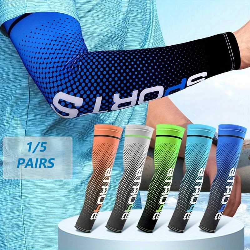 Cooling Arm Sleeves UV resistant arm cooling sleeve for sports-keep cool and protect while running fishing cycling