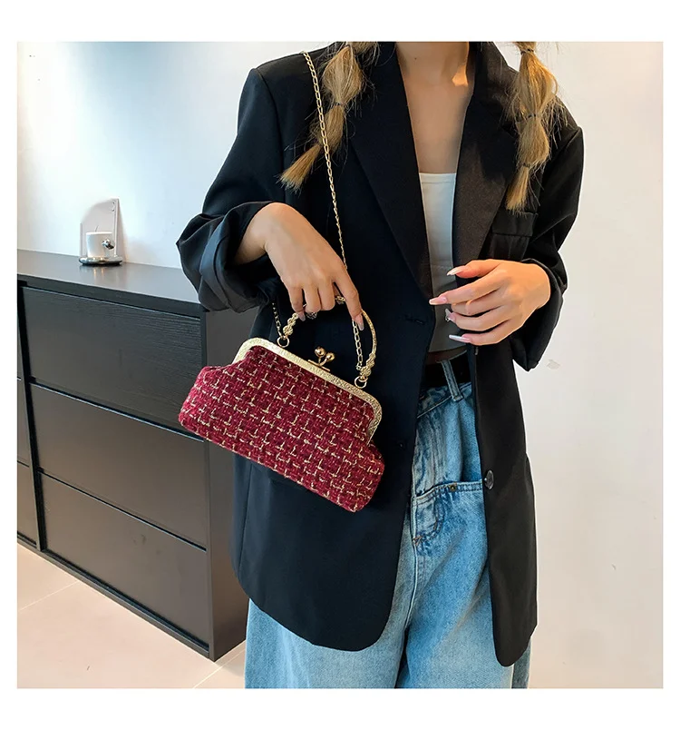 Fashion Chain Bag Autumn New Trend Simple Shoulder Bag Shell Bag Casual Crossbody Bag Women's Bag_voghion.com