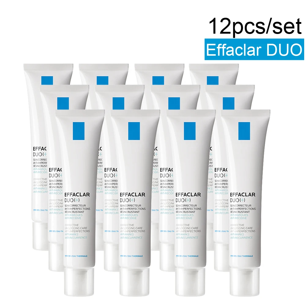

12pcs Brand Effaclar Duo Acne Treatment Cream Acne Spots Marks Repair Oil Control Moisturizing Repair Face Care Serum 40ml
