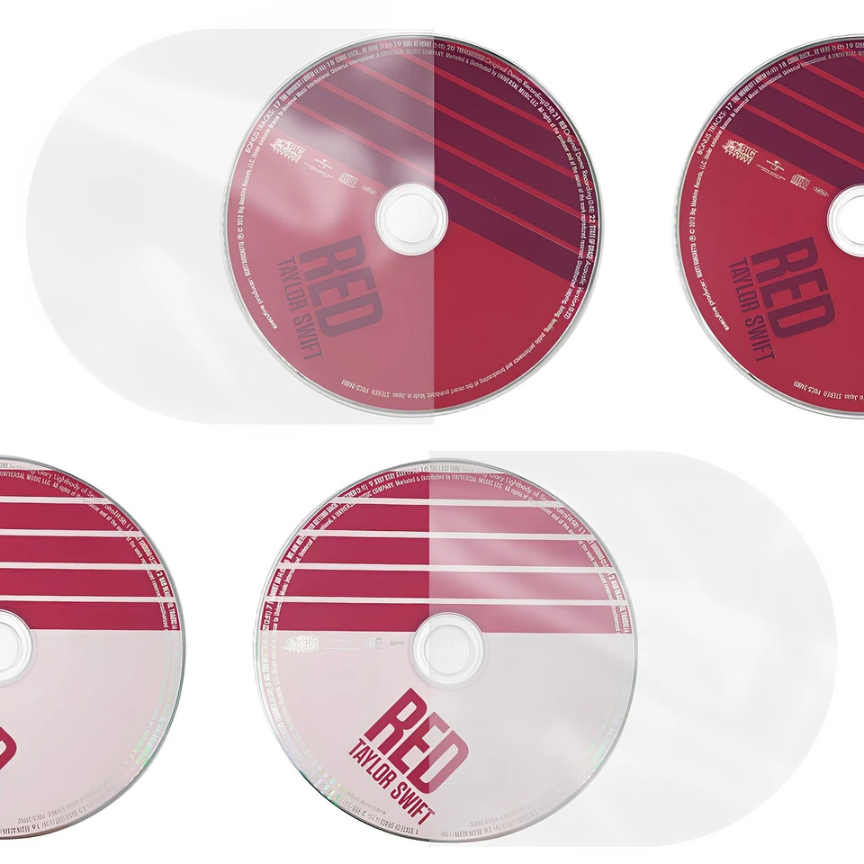 Lot 100 Pochettes Intérieures Antistatiques 3 Mils – Pour Mini LP, SHM-CD 5 Pouces, Protection Parfaite
