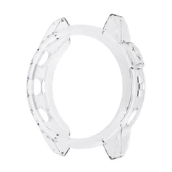Premium Silicone Protective Frame - Soft TPU Sleeve - Garmin fenix 7 (Clear - white)