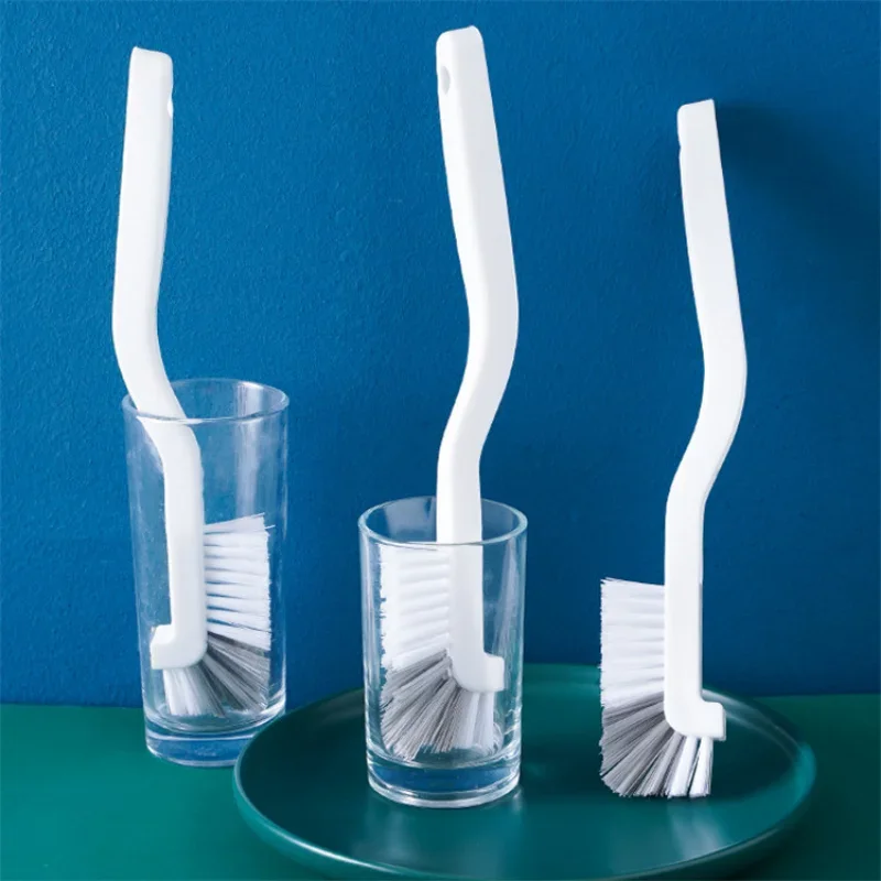 

Clean Narrow Brush Plastic Cleaning Brush Long Handle Milk Bottle Glass Tube Cleaning Pan Bowl Brush Home Kitchen Tools