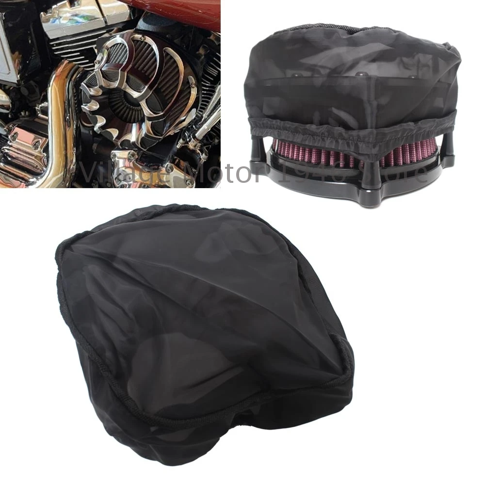 Filtro Aria Moto Sfiato Pesante Calzino Antipioggia Copertura Protettiva Per Harley Davidson Touring Softail Venturi Turbine Air Cleaners