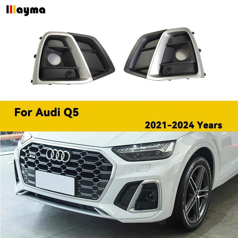Car Exterior Accessories Car Grill Mesh SQ5 Style ABS Auto Front Bumper Down Grille Fog Light Frame for Audi Q5 Q5L