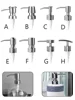 304 Stainless Steel Hand Liquid Soap Pump Dispenser Head Nozzle Fits 25mm Bottle Mouth Soap Shampoo Dispenser Accessories 1