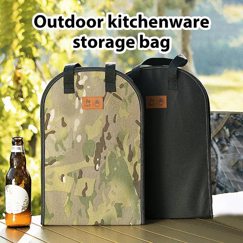

Camping Storage Bag Oxford Cloth Tableware Container Cutter Organizer BBQ Travel Picnic Cookware Bag Outdoor Camping Supplies