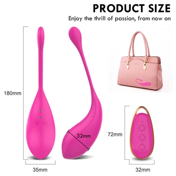 Powerful Wireless Remote Control Vibrating Egg Sex Toys Female Wearable G-Spot Vibrator Love Egg Jump Goods for Adults 18 Women 6