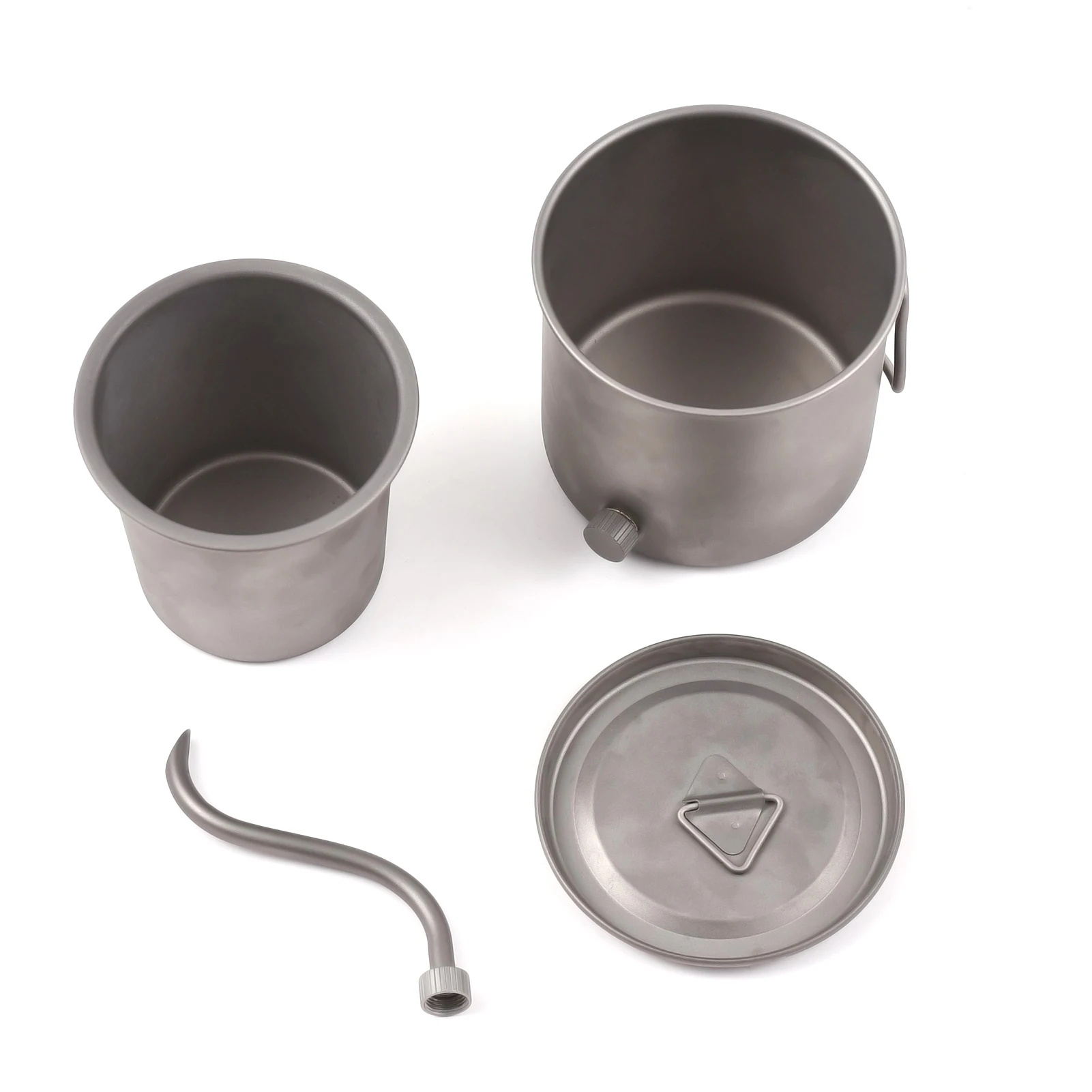 400ml Pour Over Kettle Gooseneck Coffee Kettle and Cup Set with Removable Coffee Spout and Folding Handle Ti Pour Over Kettle 2