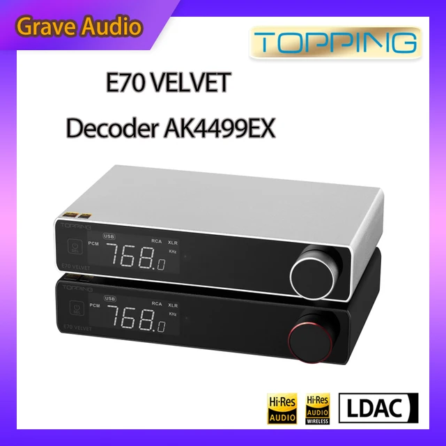 TOPPING E70 VELVET AK4499EX Desktop DAC (Digital-to-Analog